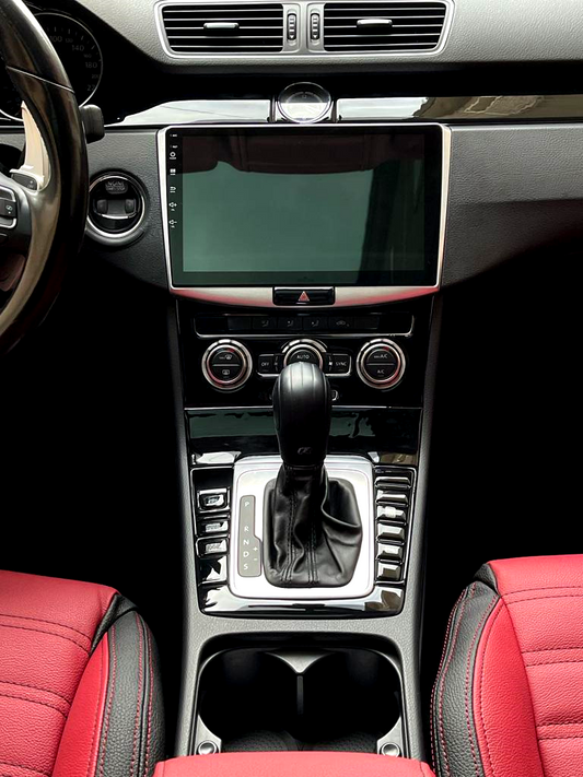 For Passat CC Trim Console Dashboard Decor Frame Set Cockpit Decor Dashboard Kit Wood Carbon Silver Piano Black Trim Cover Coating Set