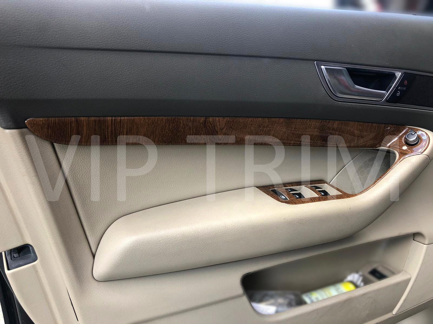 For Audi A6 Trim Console Dashboard Decor Frame Set Cockpit Decor Dashboard Kit Wood Carbon Silver Black Trim Cover Coating Set