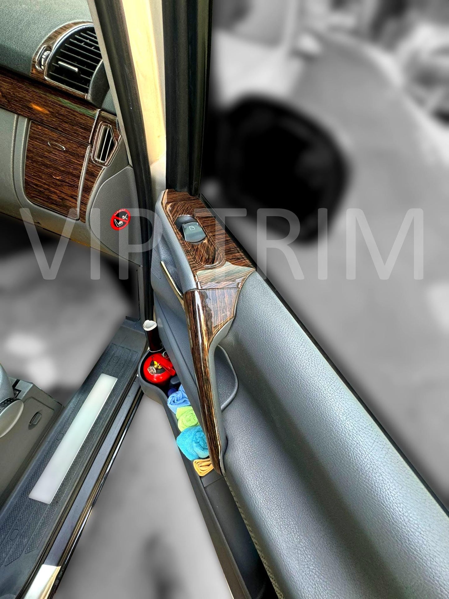 For Mercedes Vito, Viano W639 Trim Cover Coating Set Console Dashboard Decor Frame Set Cockpit Decor Dashboard Kit Wood Carbon Silver Black