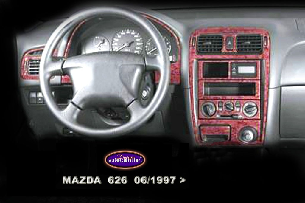 Mazda 626 Console/Mahogany Trim 1997+ 25.pcs (522930781)-Mahogany