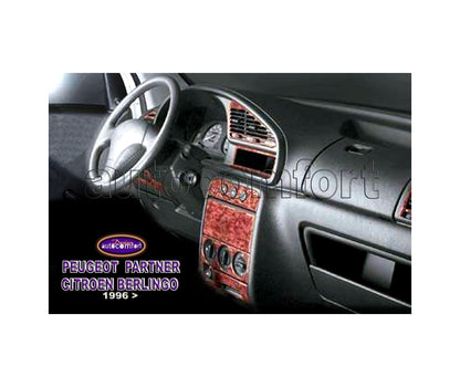 Peugeot Partner Console/Mahogany Trim 1996-2002 16.pcs (522214591)-Carbon