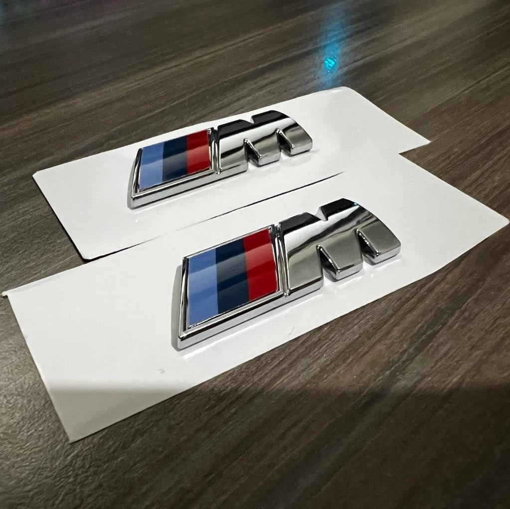 Çamurluk Bmw M Amblem Logo, Krom Metal, 1. Sınıf