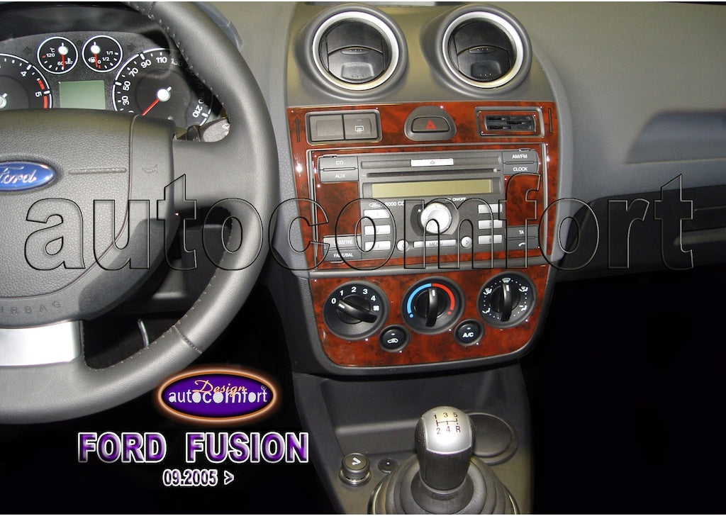 Ford Fusion Console/Mahogany Trim 2005+-Carbon