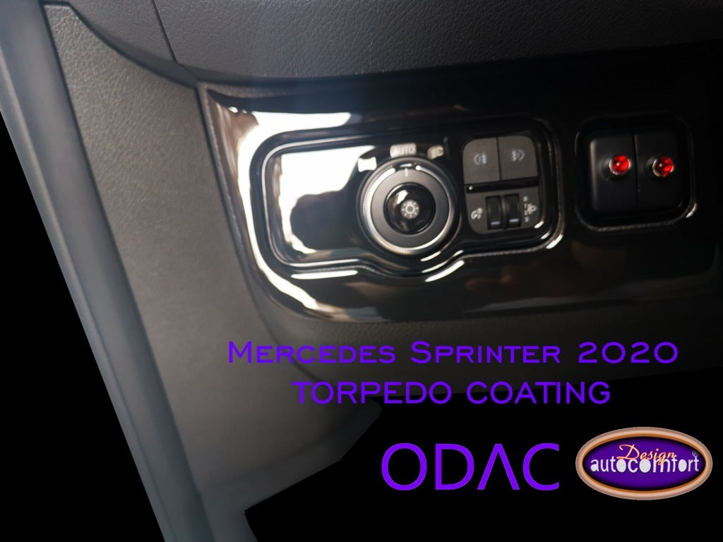 Mercedes Sprinter 2020 Yeni Body Dashboard Trim, Mahogany Trim-Piano Black