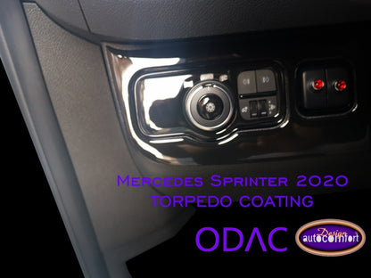 Mercedes Sprinter 2020 Yeni Body Dashboard Trim, Mahogany Trim-Piano Black