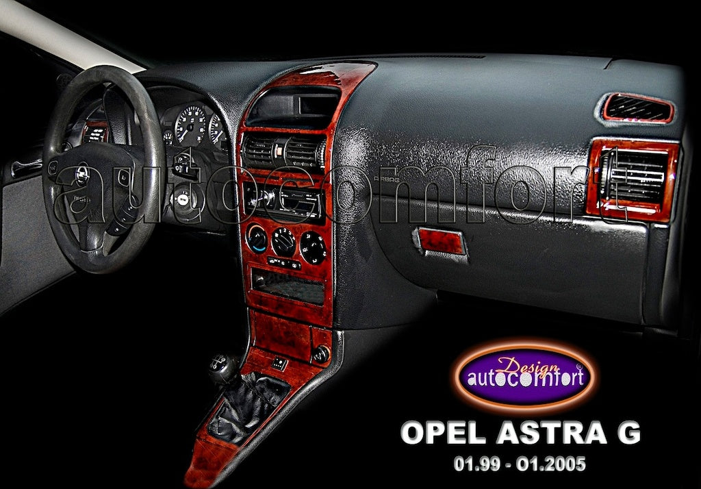 Opel Astra G Full Set Console/Mahogany Trim 1994-2005-Mahogany-Manual