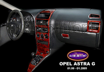 Opel Astra G Full Set Console/Mahogany Trim 1994-2005-Mahogany-Manual