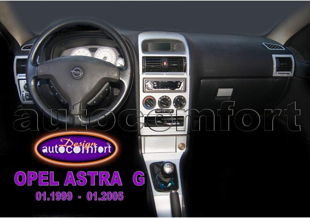 Console Mahogany Trim Opel Astra G 99-05-Silver-Automatic