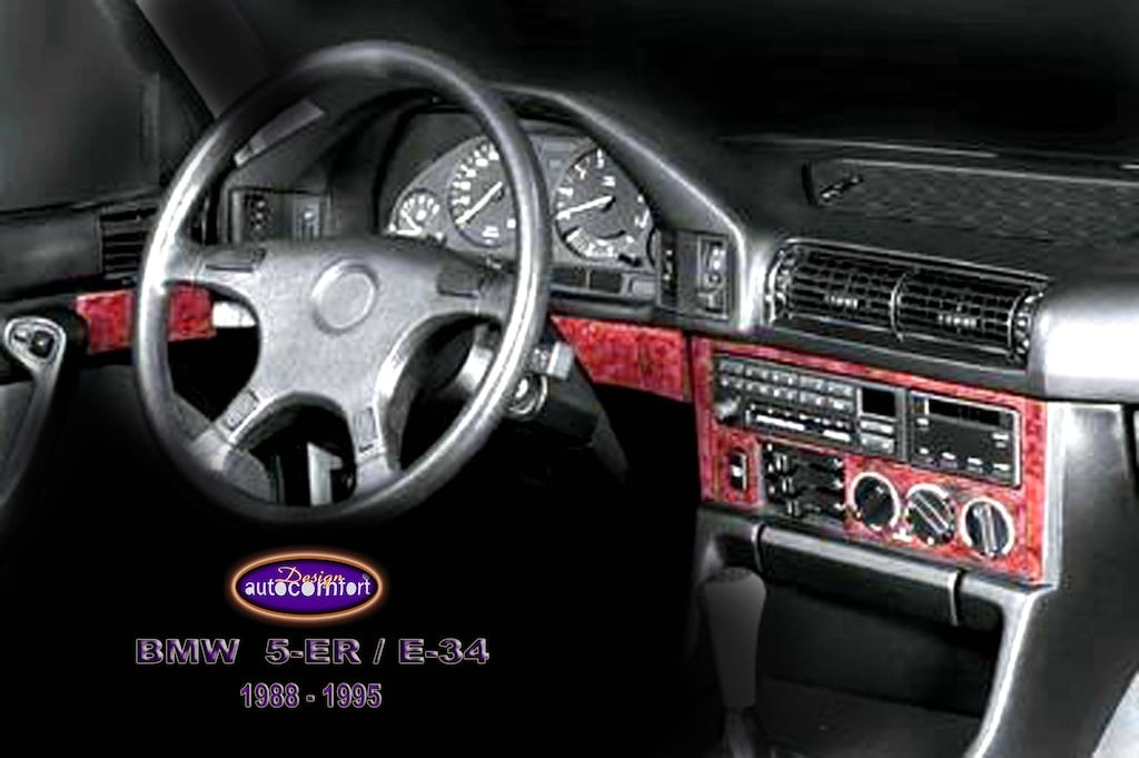 Bmw E34 Console Trim-Piano Black