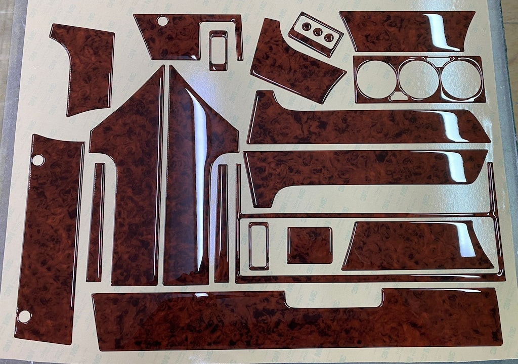 Bmw E34 Console Trim-Mahogany