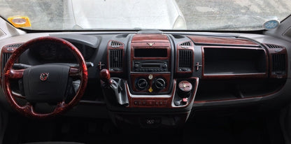 Fiat Ducato Console/Mahogany Trim Full Set-Silver