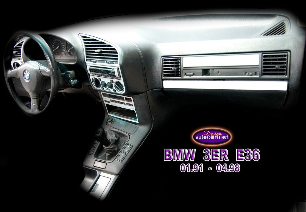 Bmw 3 Er E36 Console/Mahogany Trim 1990-1998 20.pcs (521824716)-Carbon