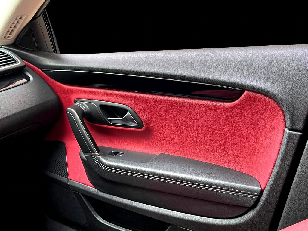 Vw Passat Cc Dashboard Trim, Console, Mahogany Trim, Wood, Carbon-Piano Black