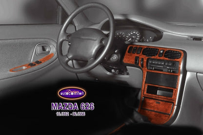 Mazda Pick-Up Console/Mahogany Trim 1999+ 12.pcs (522053740)-Piano Black