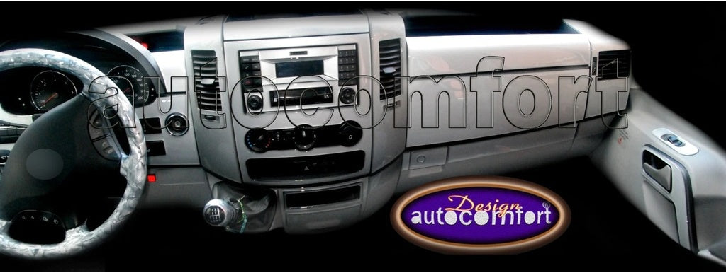 Mercedes Sprinter W906 Dashboard Trim, Mahogany, Wood, Carbon, Mega-Piano Black