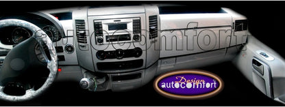 Mercedes Sprinter W906 Dashboard Trim, Mahogany, Wood, Carbon, Mega-Piano Black