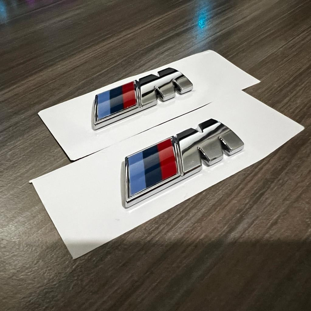 Çamurluk Bmw M Amblem Logo, Krom Metal, 1. Sınıf