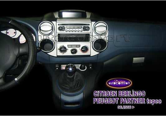Citroen Berlingo Console/Mahogany Trim 2008+ 31.pcs (521822859)-Carbon