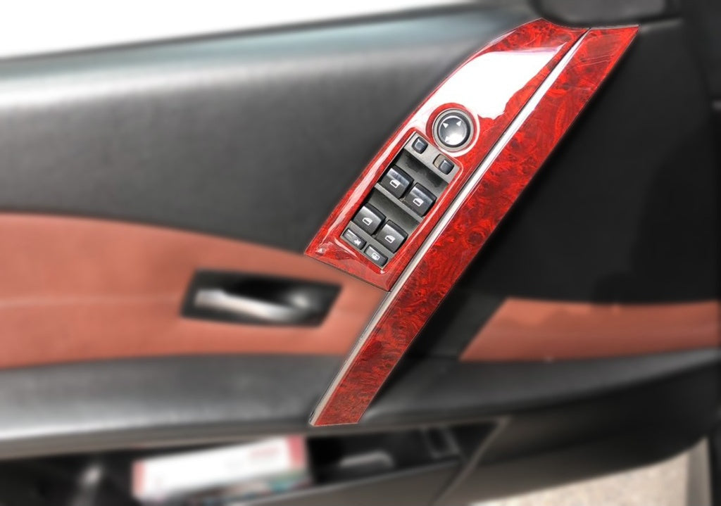 Bmw 5 E60-61 Dashboard Trim, Console, Mahogany Trim, Wood, Carbon-Piano Black