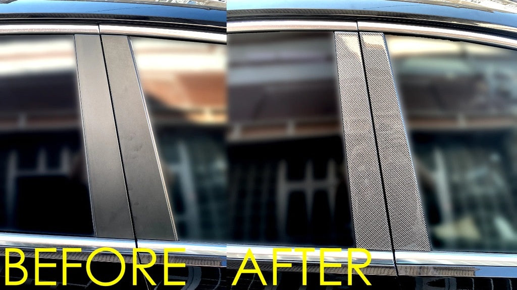 Volkswagen B8 Dış Glass Çıta Trim, Mahogany Trim, Wood, Carbon-Mahogany