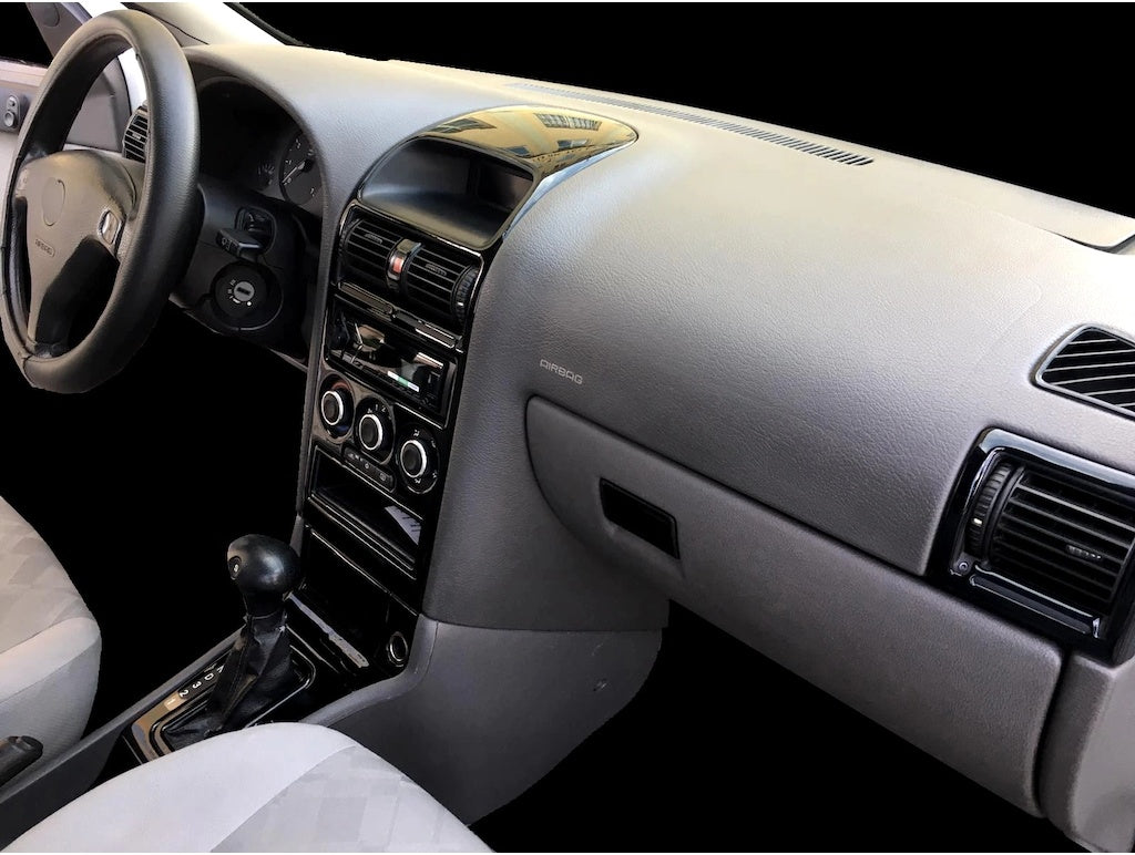 Opel Astra G Dashboard Trim, Mahogany Trim, Wood, Carbon-Carbon