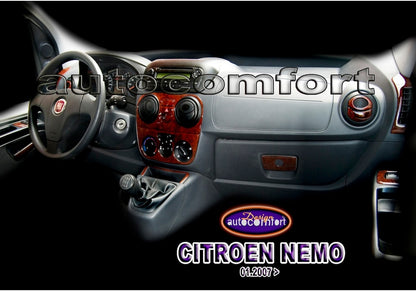 Citroen Nemo Console/Mahogany Trim 2008+ 25.pcs (523353399)-Mahogany