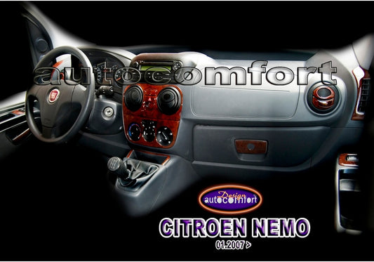 Citroen Nemo Console/Mahogany Trim 2008+ 25.pcs (523353399)-Carbon