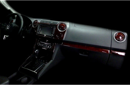 Volkswagen Amarok Console/Mahogany Trim 2011+ 37.pcs (522036480)-Carbon