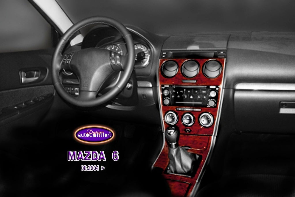 Mazda 6 Console/Mahogany Trim 2004-Silver