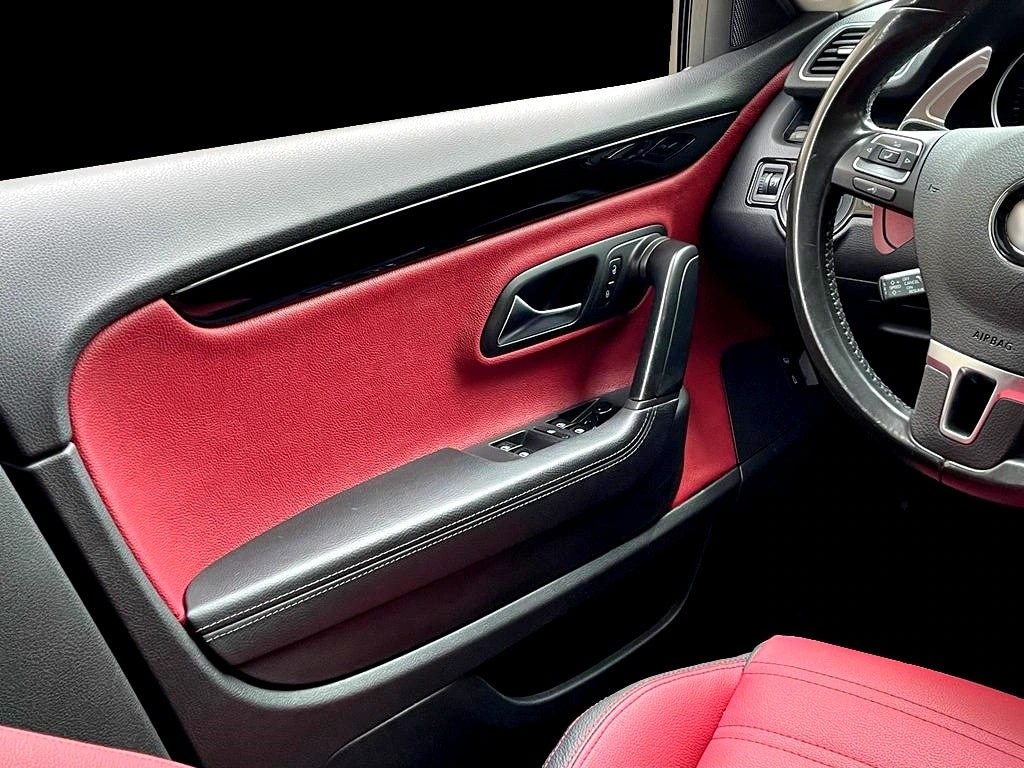 Vw Passat Cc Dashboard Trim, Console, Mahogany Trim, Wood, Carbon-Piano Black