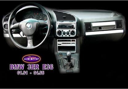 Bmw 3 Er E36 Console/Mahogany Trim 1990-1998 20.pcs (521824716)-Piano Black
