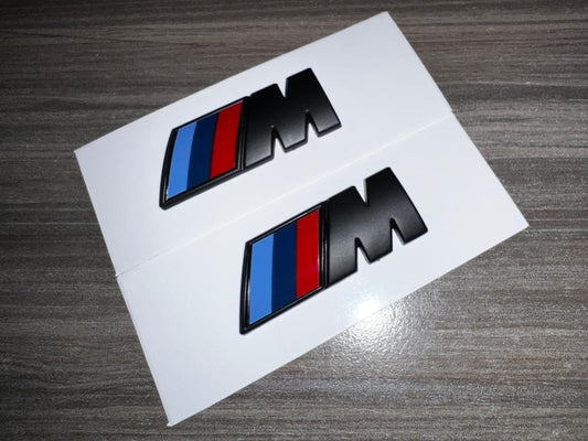 Çamurluk Bmw M Amblem Logo, Mat Black, 1. Sınıf