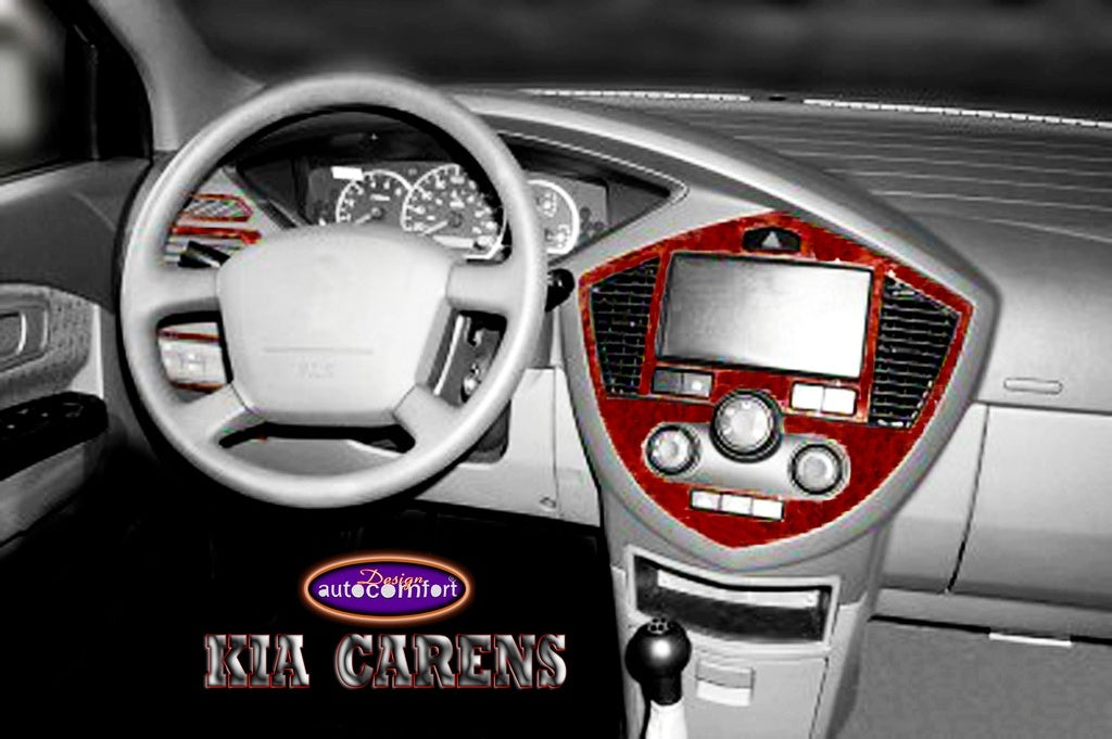 Kia Carens Console/Mahogany Trim 2002+ 6.pcs (521563015)-Piano Black