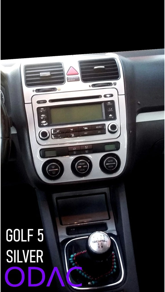 Volkswagen Golf 5 Console/Mahogany Trim 2003+ 22 Piece Full Set-Silver-Included Not