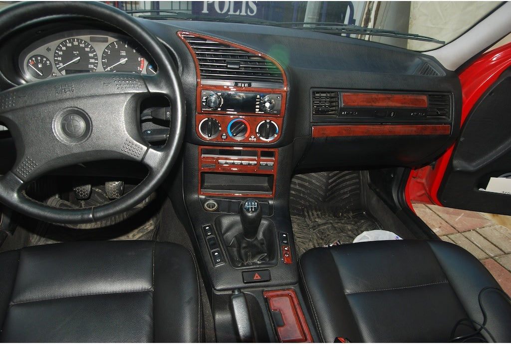 Bmw 3 Er E36 Console/Mahogany Trim 1990-1998 20.pcs (521824716)-Carbon