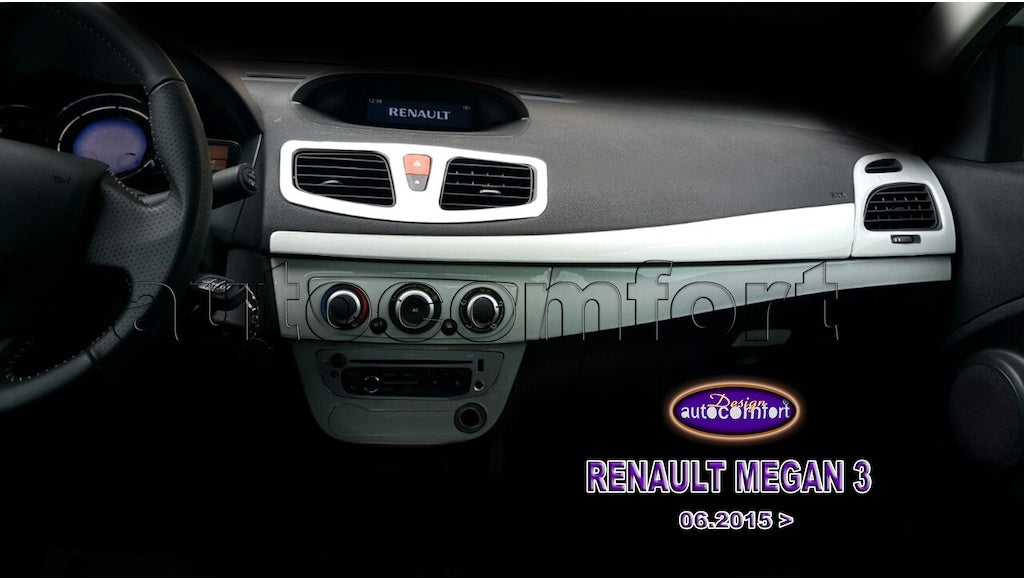 Renault Megane 3 Console/Mahogany Trim Full Set 4 Color (522050199)-Mahogany