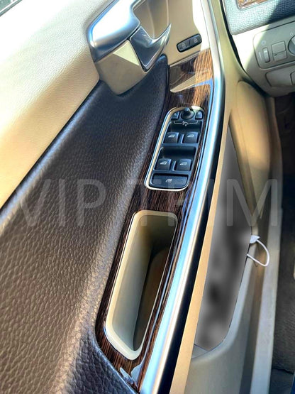 For XC60 Trim Console Dashboard Decor Frame Set Cockpit Decor Dashboard Kit Wood Carbon Silver Black Trim Cover Coating Set