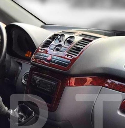 For Mercedes Vito, Viano W639 Center Console Dashboard Kit Decor Frame Set Trim Cover Cockpit Decor Wood Carbon Silver Black Coating